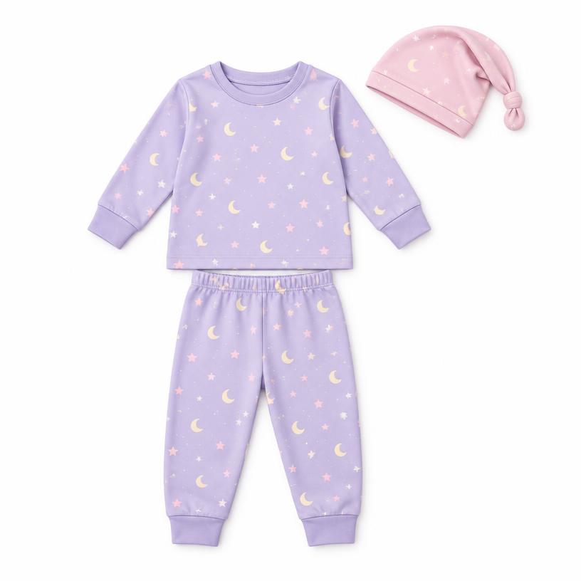 Baby Girl Pajama Set (3 Pcs)